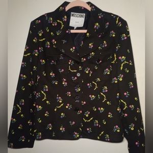 Moschino jeans woman's size large blazer jacket